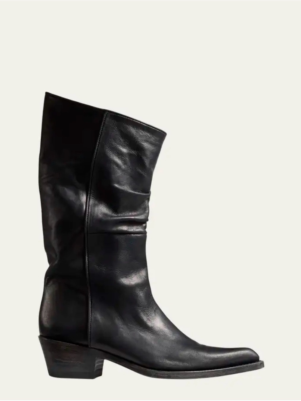 Khaite Women Clive Calfskin Moto Boots 36.5 Boho Minimalist Capsule $1680